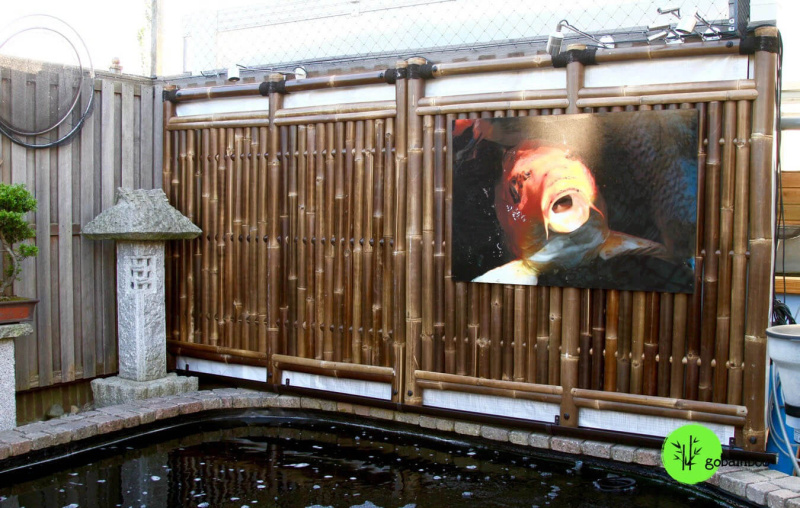 inspirace bambusový plot